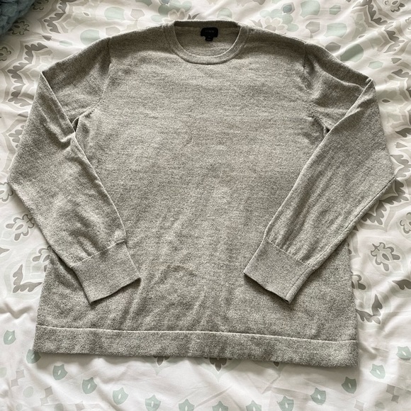 J. Crew Other - J Crew Cotton Crewneck Sweater - Grey (EUC)